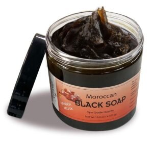 Aker Fassi natural Moroccan red pigment made from poppy and pomegranate – organic beauty powder for lips and cheeks