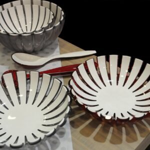 bowl, chopped off, spoon, flat, modern